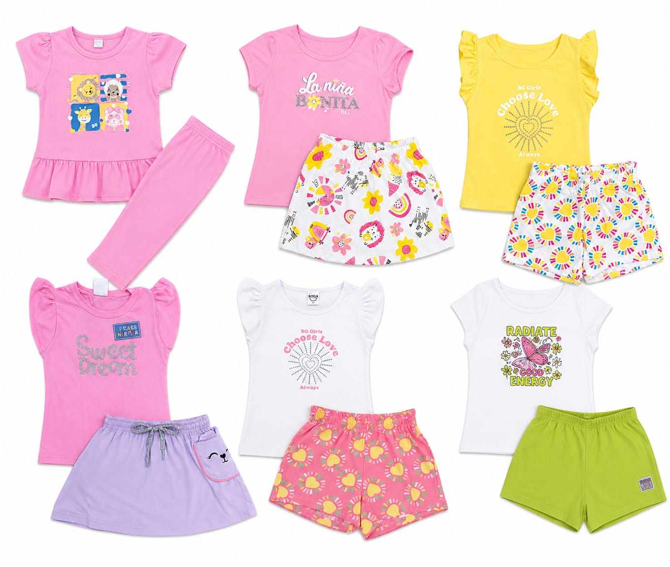 CONJUNTO MENINA BOCA GRANDE VERAO 1-2-3